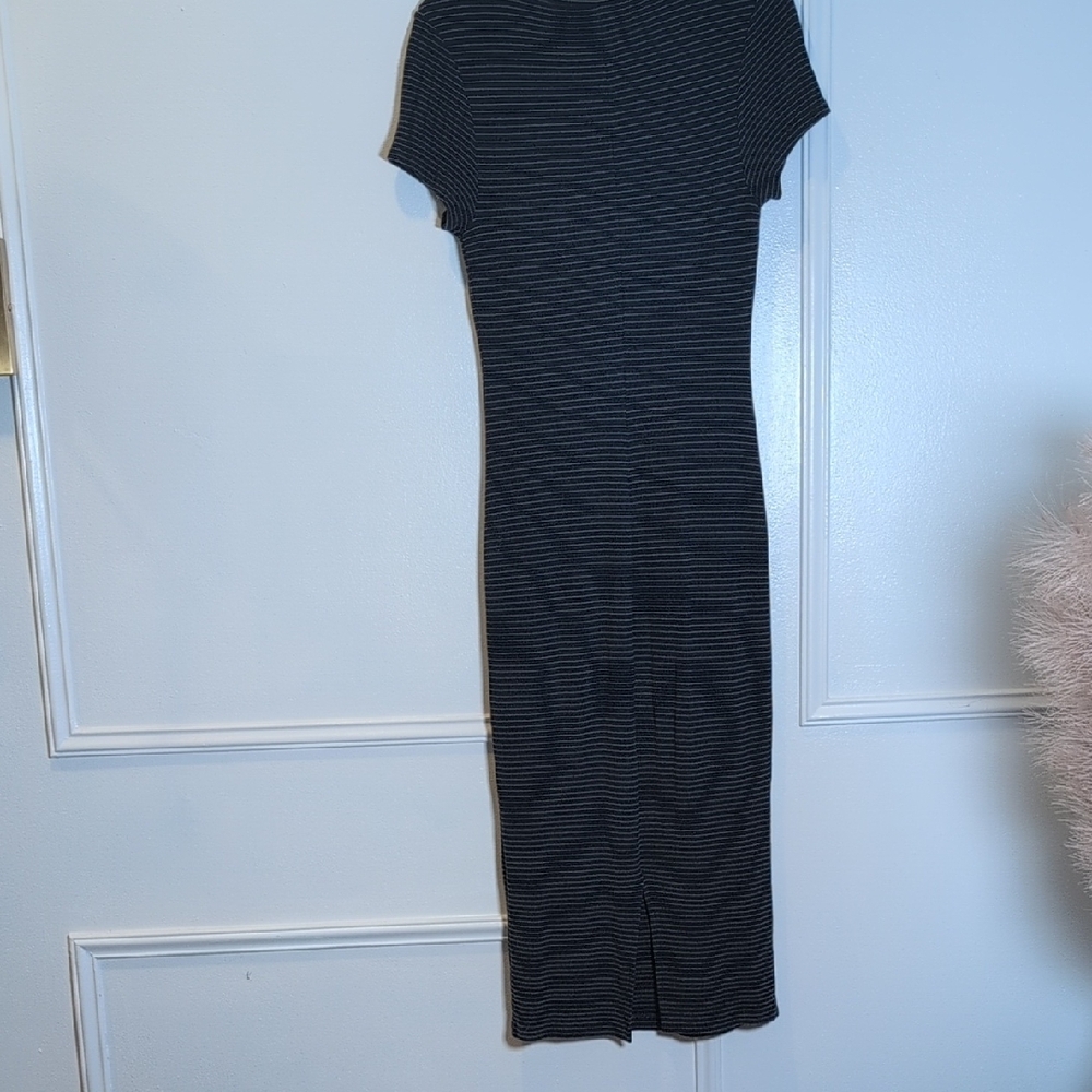 Marine Layer Black and Gray Striped Maxi Dress - Picture 5 of 7